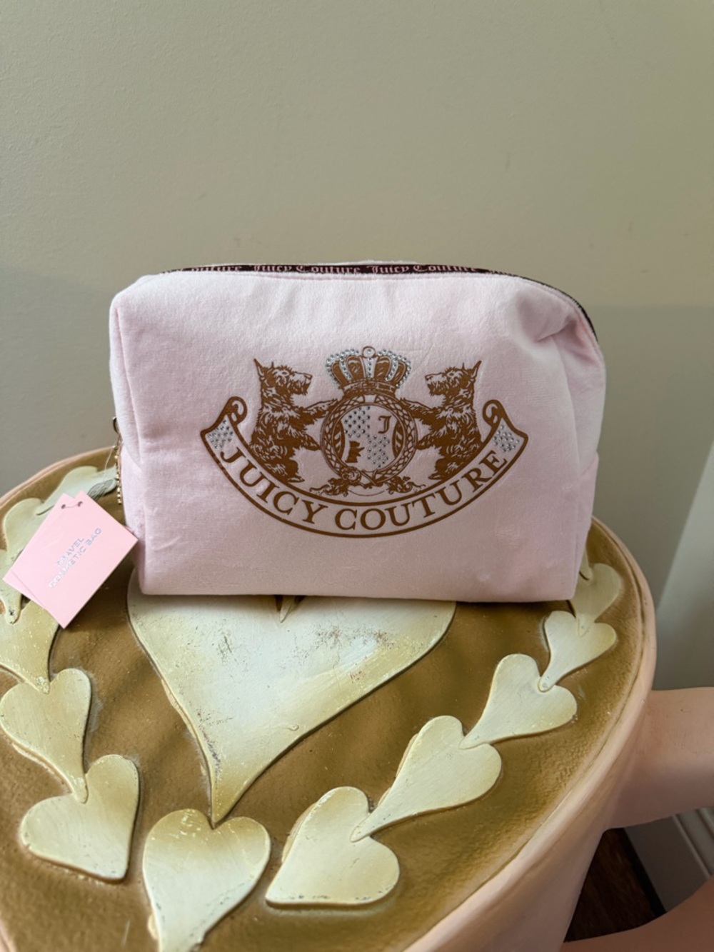 Juicy Couture Scottie Dog Travel Cosmetic Bag